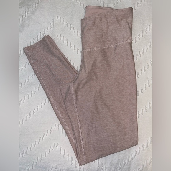 New Balance women’s light dusty pink heathered leggings‎ 26” inseam size Medium - Picture 1 of 6